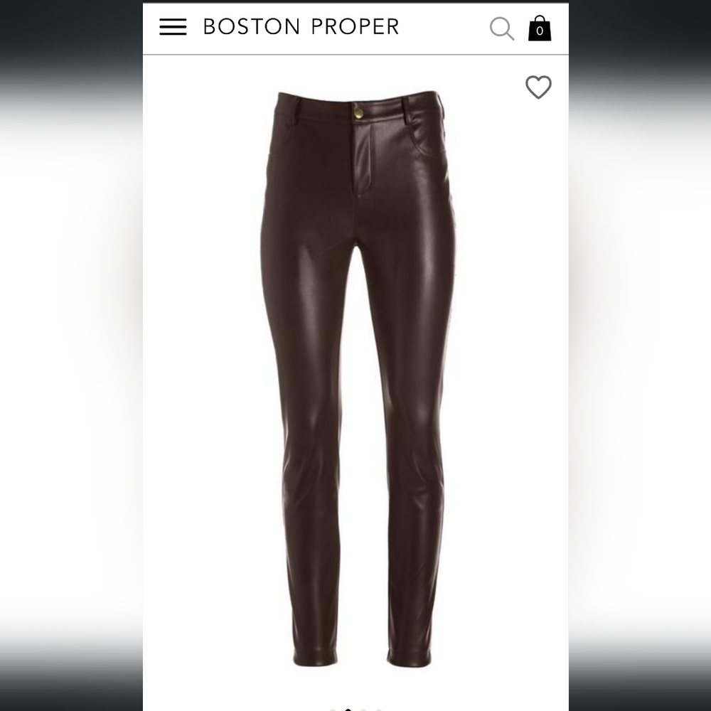 NWOT Boston Proper faux leather pants